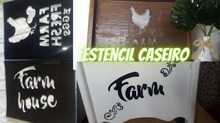 COMO FAZER ESTENCIL CASEIRO USANDO FERRO DE SOLDA DIY homemade stencil using soldering ironDIKINHA [upl. by Ennaylil]