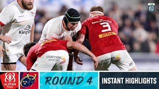 Ulster v Munster  Instant Highlights  Round 4  URC 202324 [upl. by Kean]