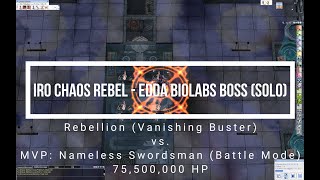 iRO Chaos Rebellion  Edda Biolab BossMVP Solo  Vanishing Buster  Shotgun [upl. by Nitas]