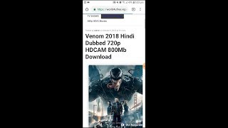 How to download Venom Movie in dual audio 720p [upl. by Elgna]