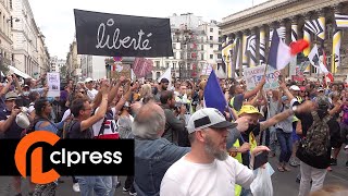 Manifestation contre le pass sanitaire 21 août 2021 Paris 4K [upl. by Yert259]