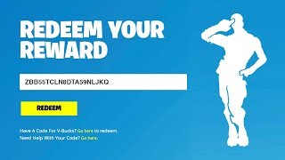 REDEEM THE FREE EMOTE CODE in Fortnite NEW [upl. by Cagle]