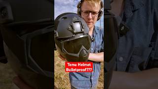 Testing TEMU Ballistic Helmet Bulletproof Test civtac pewpew firearms [upl. by Aitenev800]