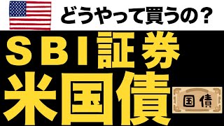 【実際の画面で解説】SBI証券で米国債を購入するやり方 [upl. by Eaned]