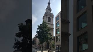 Standing on the Main Road of Cheapside London  St MaryleBow Church [upl. by Pierette]