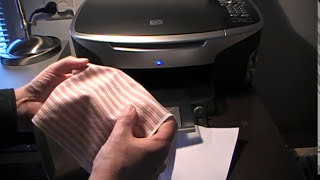 Printing fabric on an inkjet printer part two [upl. by Alarise]