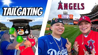 ANGELS VS DODGERS VLOG  PREGAMED  TALGATED [upl. by Acyssej644]