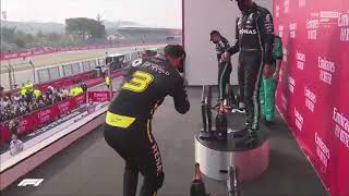 Daniel Ricciardo shoey Imola 2020 [upl. by Alfredo]