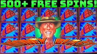 500 FREE SPINS🧨MONEY BLAST KONAMI SLOT MACHINE BONUS [upl. by Refinney]