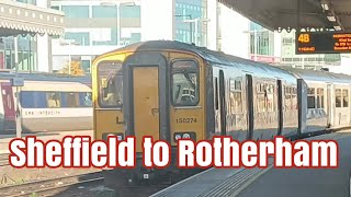 A train ride from Sheffield to Rotherham [upl. by Ahsilef960]