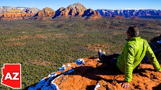 Hiking to the STUNNING View from Doe Mountain  Coconino National Forest  Sedona AZ [upl. by Repinuj]