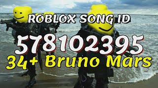 34 Bruno Mars Roblox Song IDsCodes [upl. by Nomma]