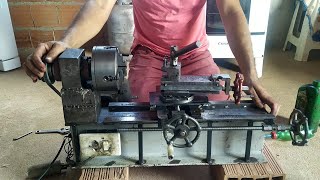 torno mecanico caseiro ótima máquina homemade lathe [upl. by Platus]