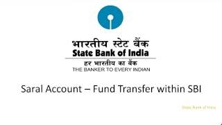 SBI Corporate Internet Banking Saral Funds Transfer within SBI Video Created as on September 2016 [upl. by Jollenta208]