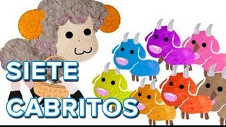 Los siete cabritos y el lobo cuento infantil [upl. by Enatan]