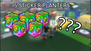 Opening 5 sticker planters so you dont have to [upl. by Annaxor]