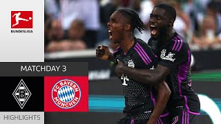 Borussia Mgladbach  FC Bayern München 12  Highlights  Matchday 3 – Bundesliga 202324 [upl. by Adnam]