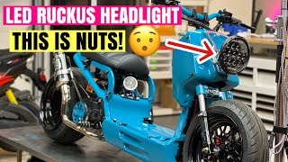 Honda Ruckus Custom LED Headlight  MEGA BRIGHT [upl. by Pavyer]