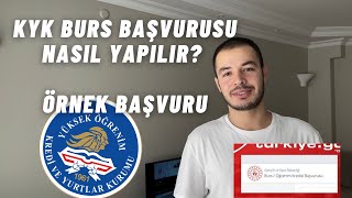 KYK Burs Başvurusu Nasıl Yapılır  Bir Öğrenci Olarak Detaylı Anlatıyorum [upl. by Willdon]