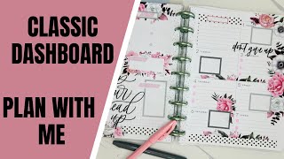 Happy Planner Classic Dashboard Social Media  Plan with Me Apr 17​⁠ ​⁠LLP Functionally Chic Pink [upl. by Steep]