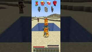 Water Gap vs Mobs Survival shorts minecraft meme [upl. by Leonelle]