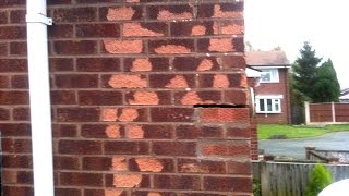 Bricklaying How to replace frost damaged bricks [upl. by Delmor]