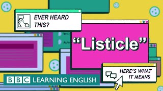 What does listicle mean  The English We Speak [upl. by Nannarb]