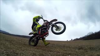 Dirtbike MiniRocket Hurricane 250cc whellie practice s5kusportu [upl. by Euqinue]