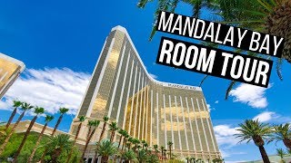 Mandalay Bay Room Tour  Resort King Room  Pool View  Las Vegas [upl. by Consuelo943]