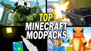 Top 15 BEST Minecraft Modpacks of All Time [upl. by Itsyrk]