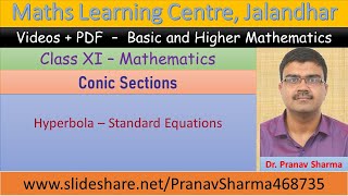 Class 11 Chapter 11 Conic sections Hyperbola Standard Equation Lecture 4 [upl. by Helbon]