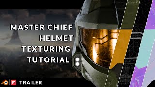 Master Chief Helmet Texturing Tutorial  Trailer blender3dmodelling quixelmixer masterchief [upl. by Eiramenna]