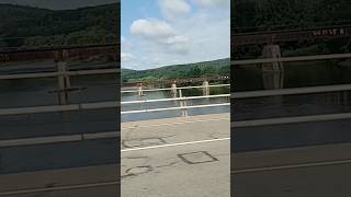 Railroad bridge over the Chenango River  New York Susquehanna and Western [upl. by Dnaleel538]