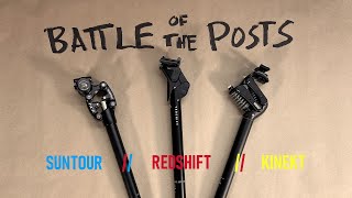 Which Suspension Seatpost is the Best on the Market  Suntour Vs Redshift vs Kinekt [upl. by Ainoloppa]