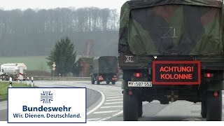 Konvoi nach Hagenow – die Versorger ziehen um  Bundeswehr [upl. by Wyly]