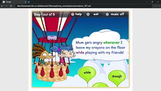 BBC Bitesize KS1 Literacy Balloon Joining Words Walkthrough [upl. by Acisseg112]