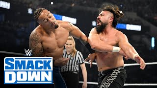 Andrade vs Carmelo Hayes SmackDown highlights July 19 2024 [upl. by Irahcaz]