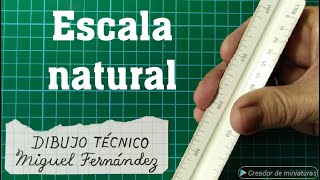 Concepto de ESCALA NATURAL en Dibujo Técnico 11 [upl. by Nickey403]