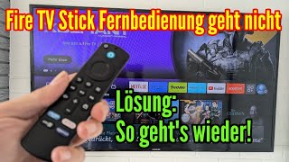 Fire TV Stick Fernbedienung geht nicht  Lösung So funktioniert sie wieder [upl. by Nana]