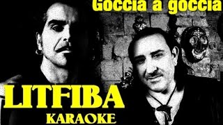 Goccia a goccia Litfiba karaoke con testo cover test [upl. by Ynove105]