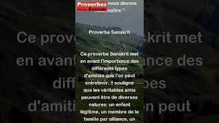 Proverbe Sanskrit  Un enfant légitime un homme avec lequel nous sommes liés par alliance shorts [upl. by Suhcnip416]