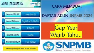 CARA MEMBUAT amp DAFTAR AKUN UTBK SNPMB 2024  GAP YEAR [upl. by Heiner]