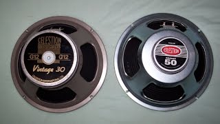 Speakers Celestion Rocket 50  Vintage 30 metal tone [upl. by Foushee]