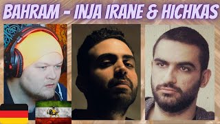 🇮🇷 Bahram  Inja Irane amp Hichkas  Khalafkaraye Asli  GERMAN Reaction [upl. by Hatti]