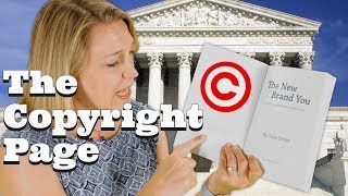 Self Publishing Basics for the Copyright Page [upl. by Ferdinande]