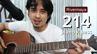 214 Piano Intro  bass intro and outro on acoustic guitar tutorial ni Pareng Don [upl. by Siuraj477]