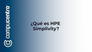 ¿Qué es HPE Simplivity Almacenamiento centro de datos [upl. by Tiffie]