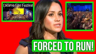 Meghan Mercilessly Booed Forced to Flee Stage at 2024 Locarno Film Festival [upl. by Ellehcyar]