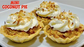 QUICK amp EASY MINI COCONUT PIE with ALMONDS  PERLYDEE [upl. by Girardi]