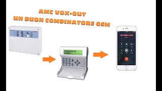 VOXOUT COMBINATORE GSM AMC ELETTRONICA CONFIGURAZIONE [upl. by Ahsiret]